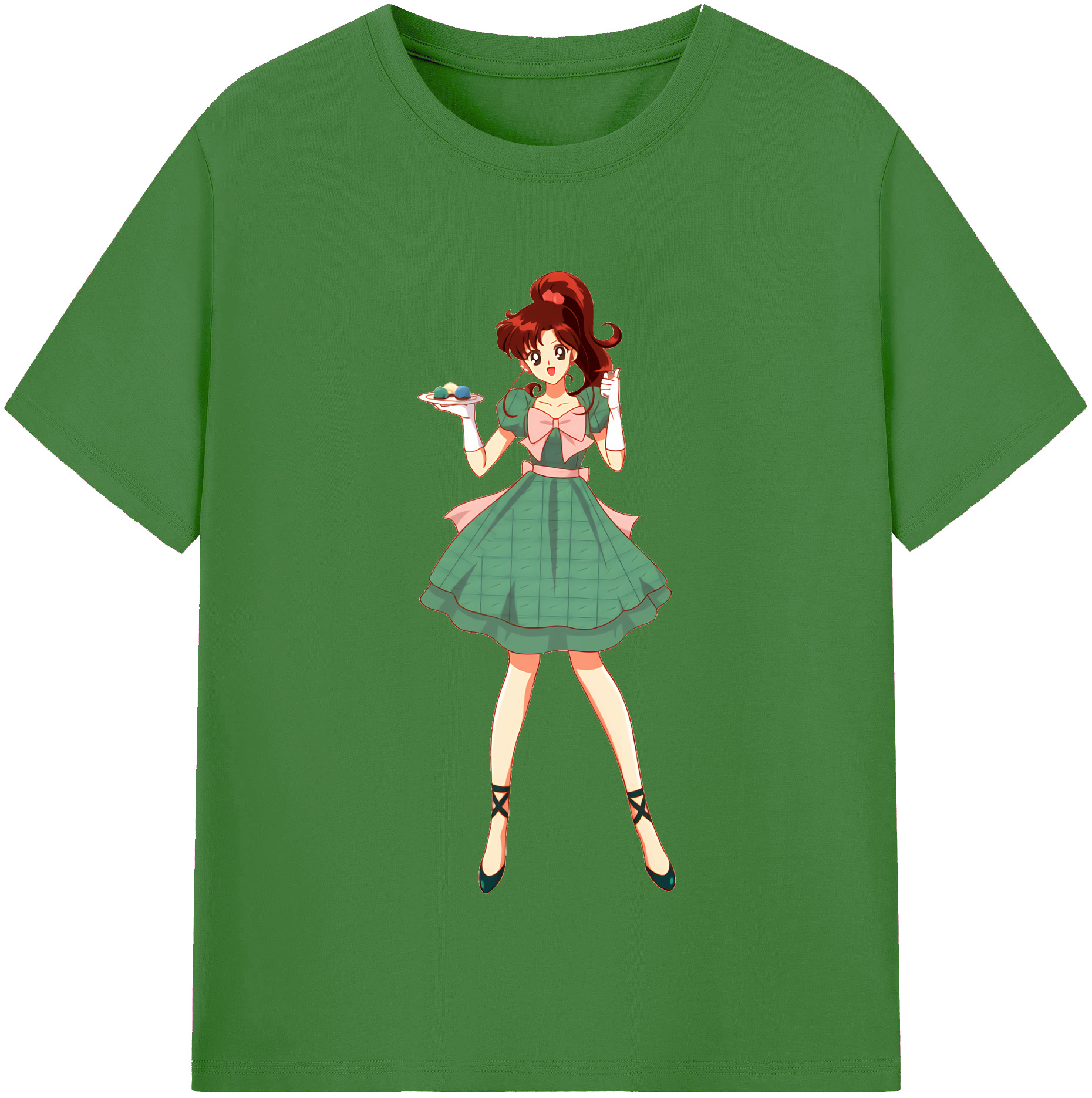 （画像用） 美少女戦士セーラームーン 木野 まこと きの まこと Sailor Moon Kino Makoto （セーラージュピター；Sailor Jupiter） レディースカジュアルプリントTシャツ（綿100％）